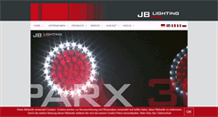 Desktop Screenshot of jb-lighting.de